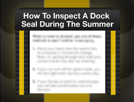 Dock Seals and Shelters Can Make All The Difference