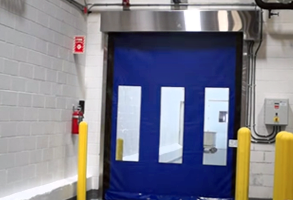 Fabric roll-up door