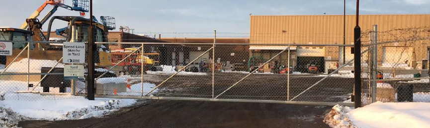 United Rentals fence