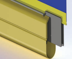Bottom bar breaks away in case of accidental impact
