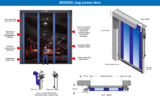 Model: 8000XXL bug screen door