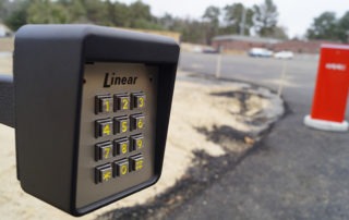 FAAC swing arm barrier gate keypad
