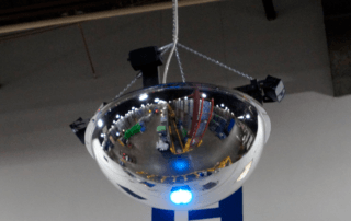 LED mirror alert dome