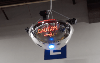 LED mirror alert dome