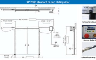 Model: XP 2000 bi-part sliding door
