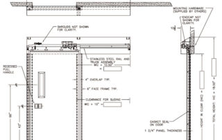 Model: 255 U.L.-rated single sliding fire door