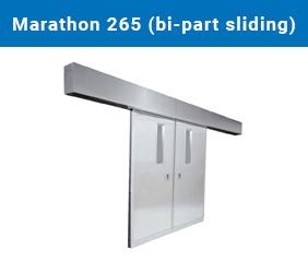 Model: 265 U.L.-rated bi-part sliding fire door