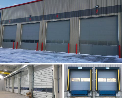 Industrial Manufacturing Facility Sectional Doors, Mechanical Dock Levelers and Dock Seals