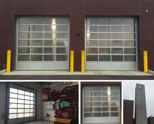 Cambridge Fire Station #6 with Sectional Overhead Doors and Safedrive Operators