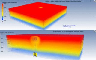 EcoAir equalizes temperature from floor to ceiling in 7 mins