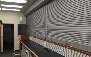 Long lasting rolling steel shutters closed