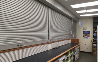 Long lasting rolling steel shutters closed