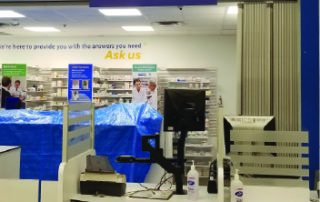 Walmart North Barrie Pharmacy Doors During Construction