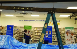 Walmart North Barrie Pharmacy Doors During Construction