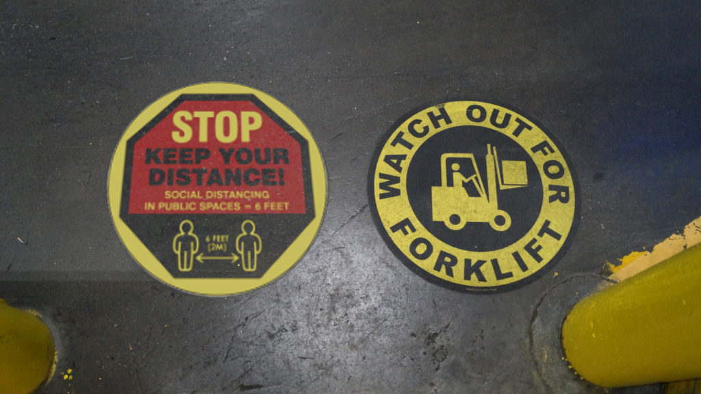 floor sign decal