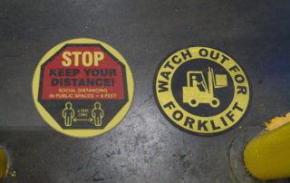 Stop and Forklift Floor Markings