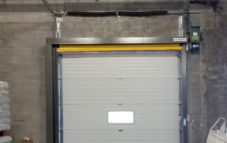 Completed new loading dock position from inside with bug door