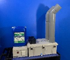 2100 disinfectant ultra dry max fogger with pipe nozzle and cart