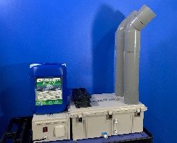 2800 disinfectant ultra dry max fogger with pipe nozzle and cart