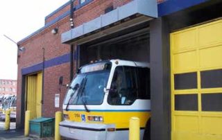 Industrial direct drive air curtain bus depot terminal