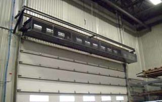 Industrial direct drive air curtain dock doors large shipping door