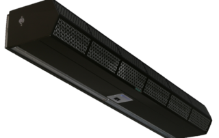 Commercial low profile air curtain black