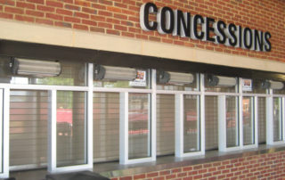 Restaurant drive thru window air curtain concessions