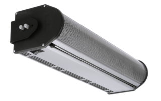 Restaurant drive thru window air curtain