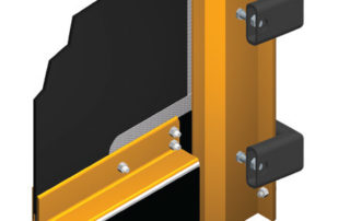 Rubber door windlok to handle negative and positive air pressures