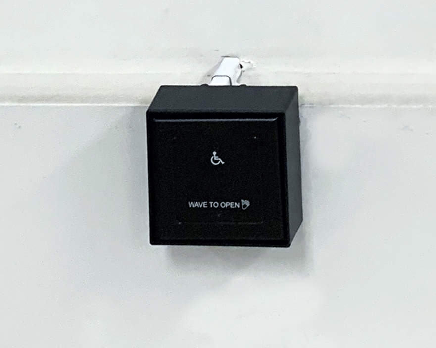 Warehouse Lunchroom – Automatic Swing Door with Touchless Wave Sensor