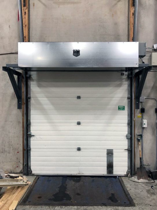 air curtain air barrier warehouse distribution center