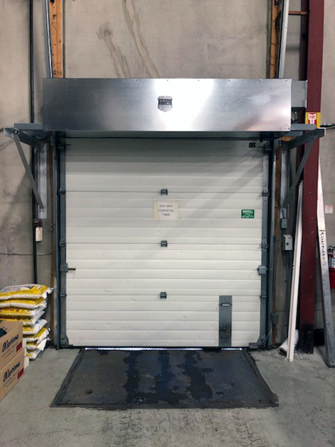 air curtain air barrier warehouse distribution center