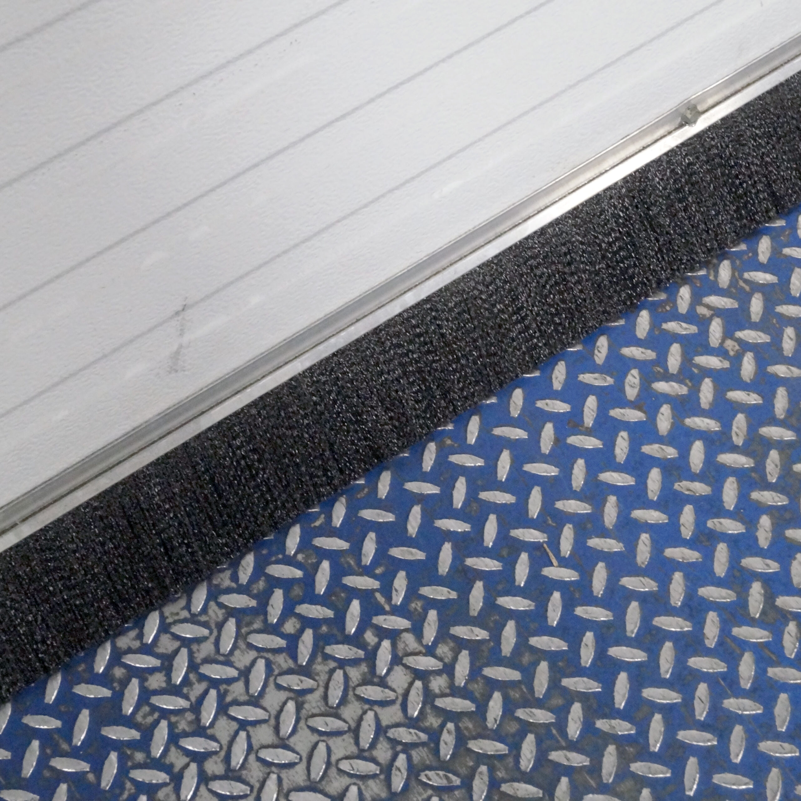 Brush Weather Seal Blue Dock Leveler brush weather seal blocks out white light stops pests