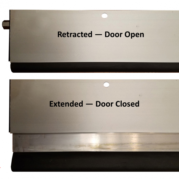 Xcluder automatic sliding door weather seal