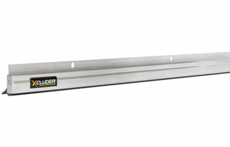 Xcluder rodent-free swing door sweep low profile 1" aluminum
