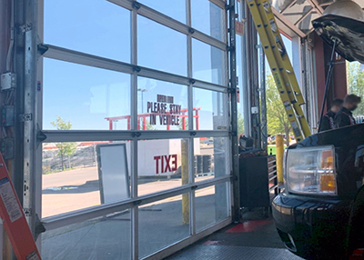 Spruce Grove – Overhead Polycarbonate Door Preventive Maintenance