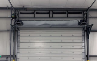 large overhead door and air curtain