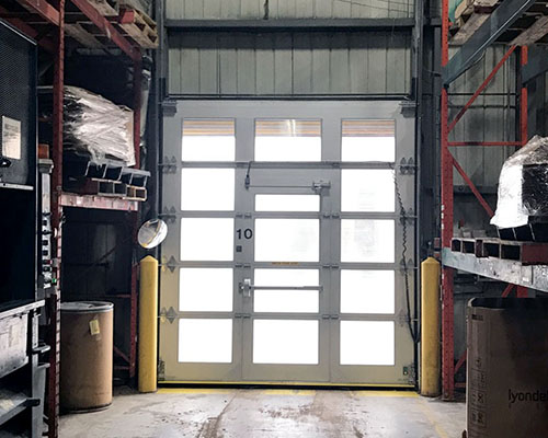 3M – High-Speed Springless Polycarbonate Door with Pedestrian Entrance