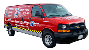 fully stock electrician truck for electrical installation services