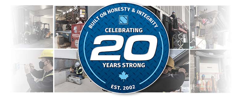 20 Years Thank You – Gradient 20 years dock and door service