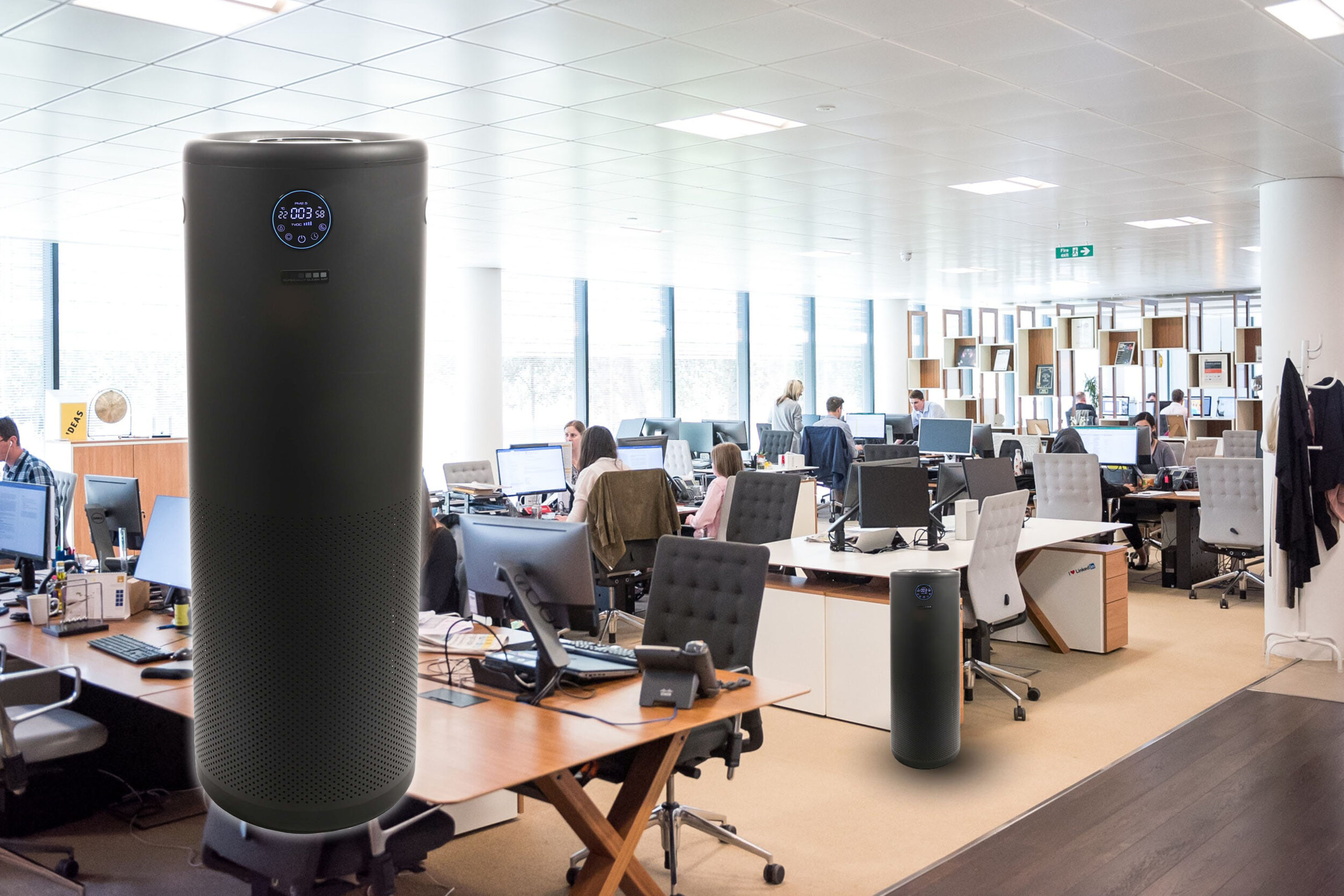 Jade2.0 air purifier in office