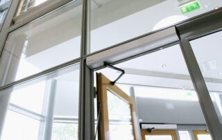 automatic entrance swing door operator low energy glass