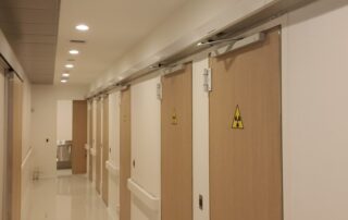 automatic entrance swing door operator low energy low profile slim oncology centre healthcare