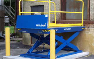 Blue Giant LoMaster Stationary Dock Lift Table Concrete Pad Dock
