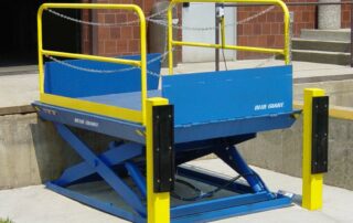 Blue Giant LoMaster Stationary Dock Lift Table Bumpers Concrete Pad