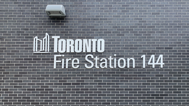 toronto fire station 114 sign