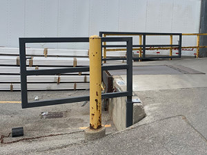 Custom Swing Gate for Outdoor Loading Dock