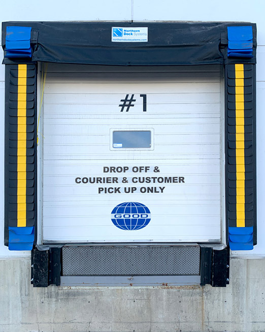 warehouse calgary adjustable head curtain dock seal 201 after guide strip wear pleats