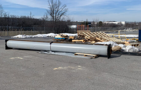 Removal Old Rolling Steel Door