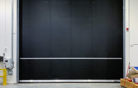 After High Speed Rubber Door replacement Hormann industrial warehouse manufacturing inside